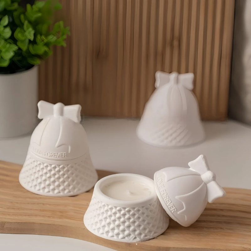 Candle Containers - Noel Çan Şekilli Silikon Kalıp Aromaterapi