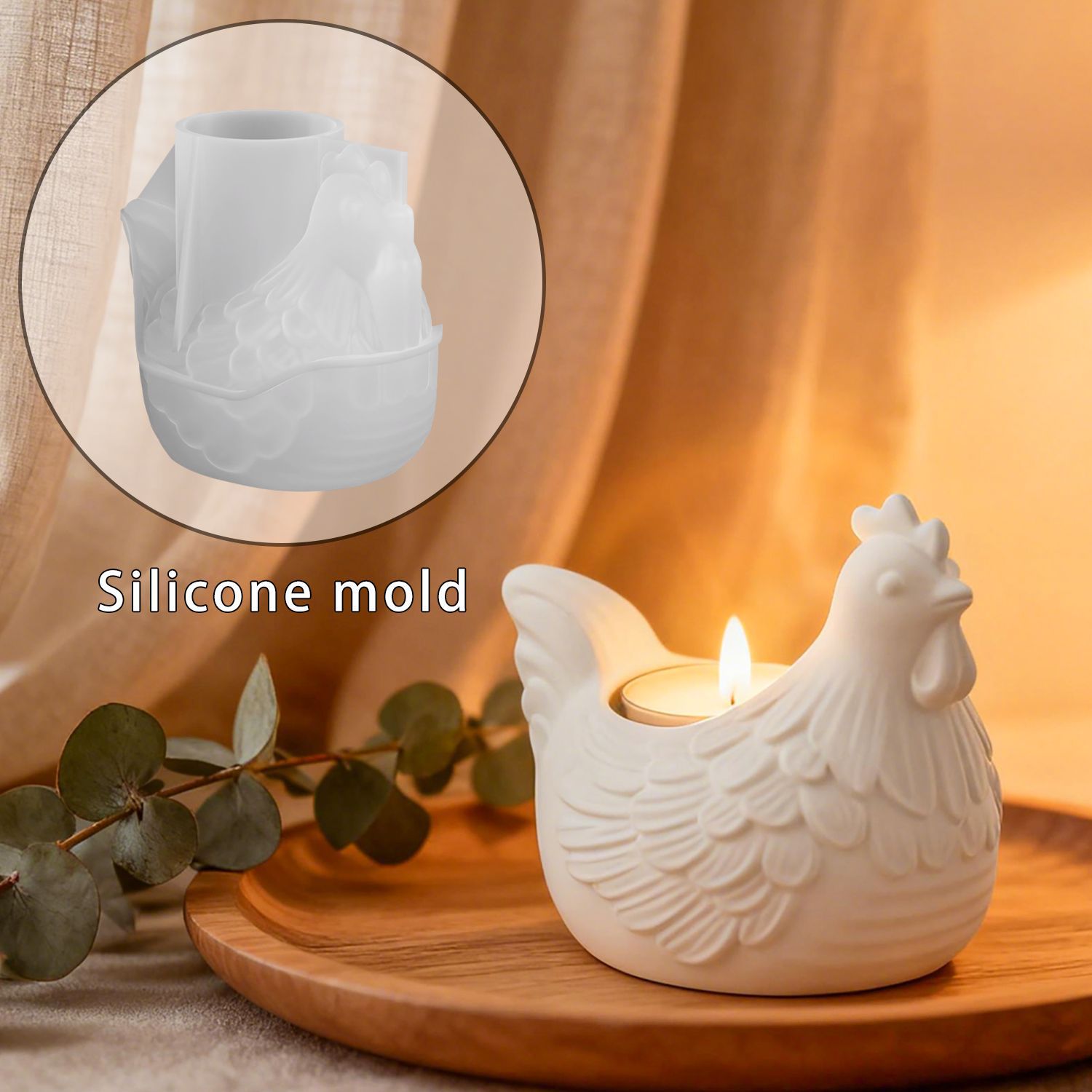 DIY 3D Küçük Tavuk Mumluk Epok - Candle Molds incelemesi ve fiyatı