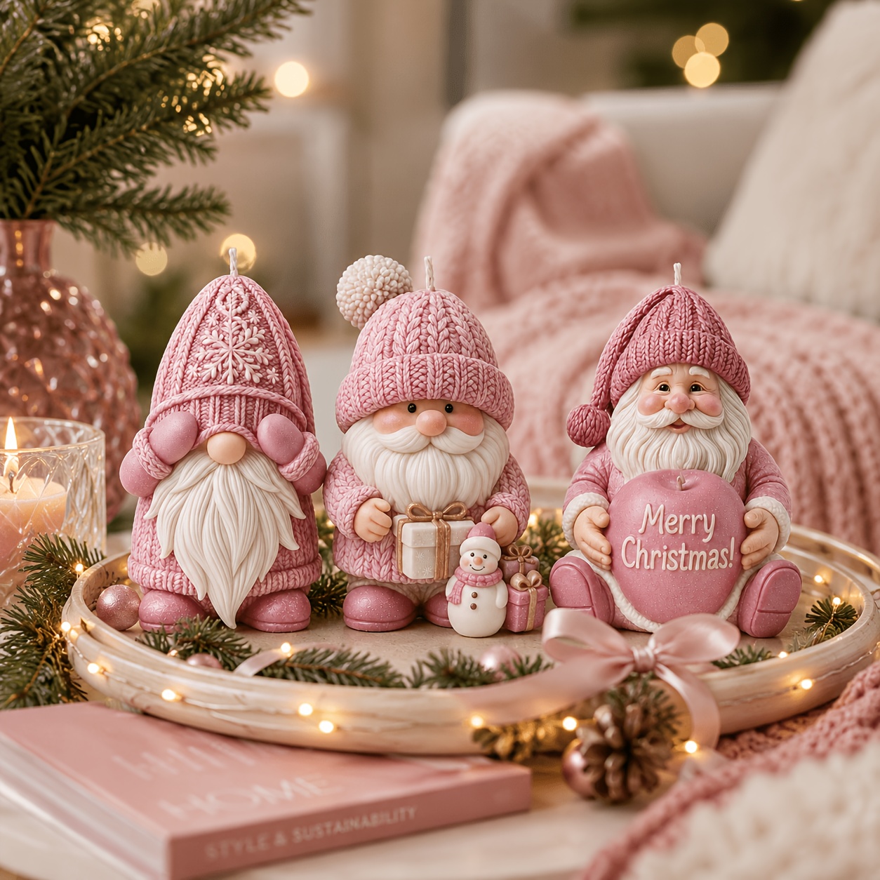 Noel Tatili Gnome Silikon Mum  - Candle Making Kit incelemesi ve fiyatı