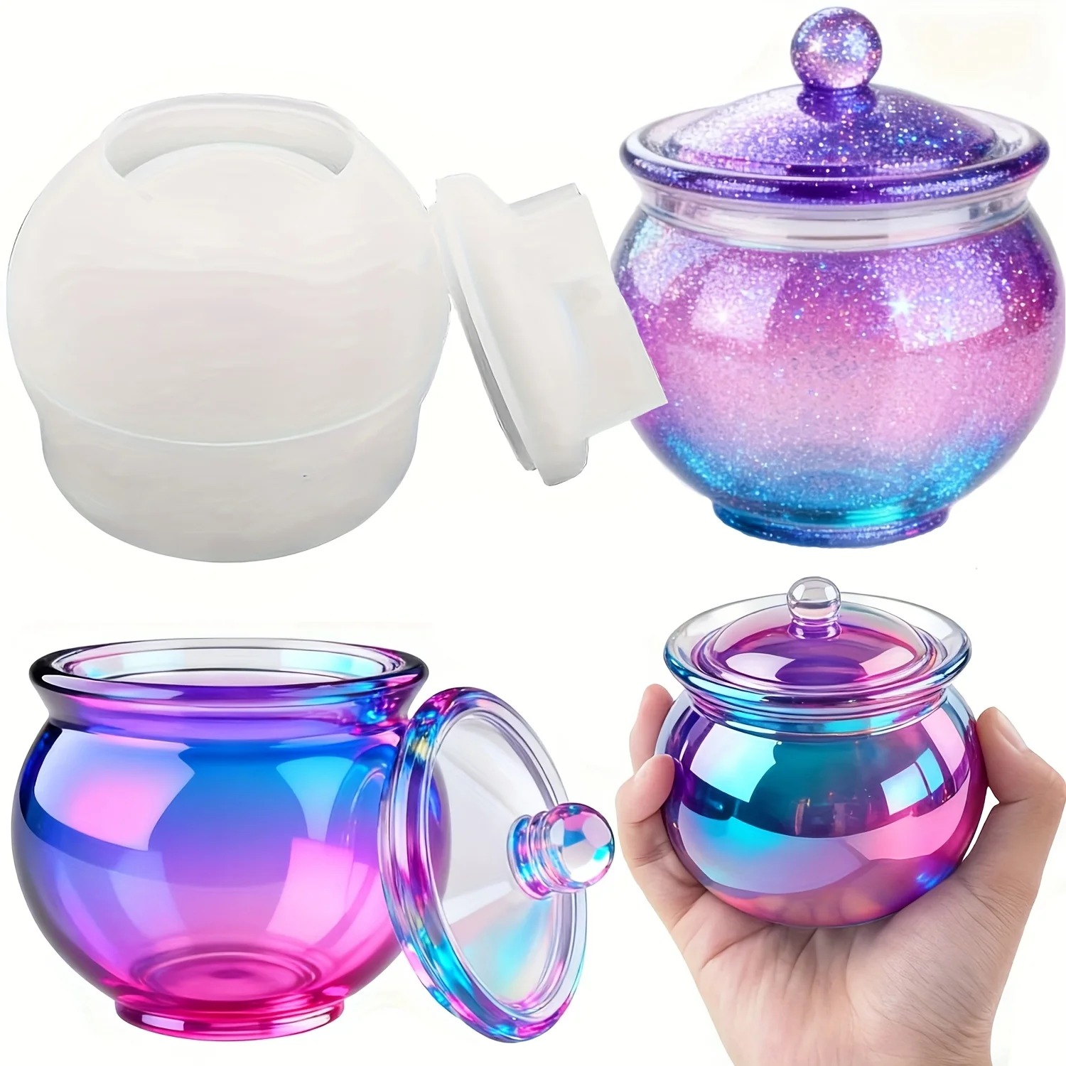 1 takım yuvarlak reçine kalıp  - Candle Containers incelemesi ve fiyatı